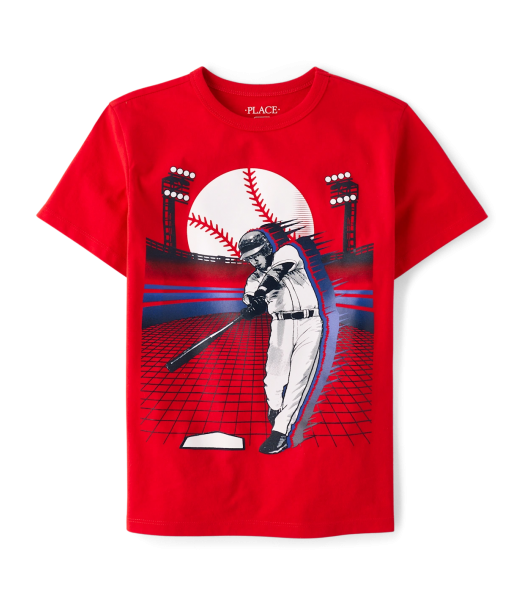 Childrens Place Red Cupids Baseball Tee